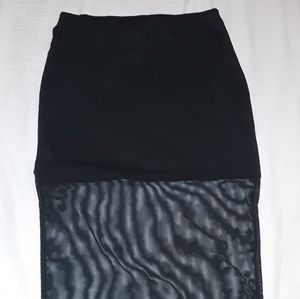 Black pencil skirt